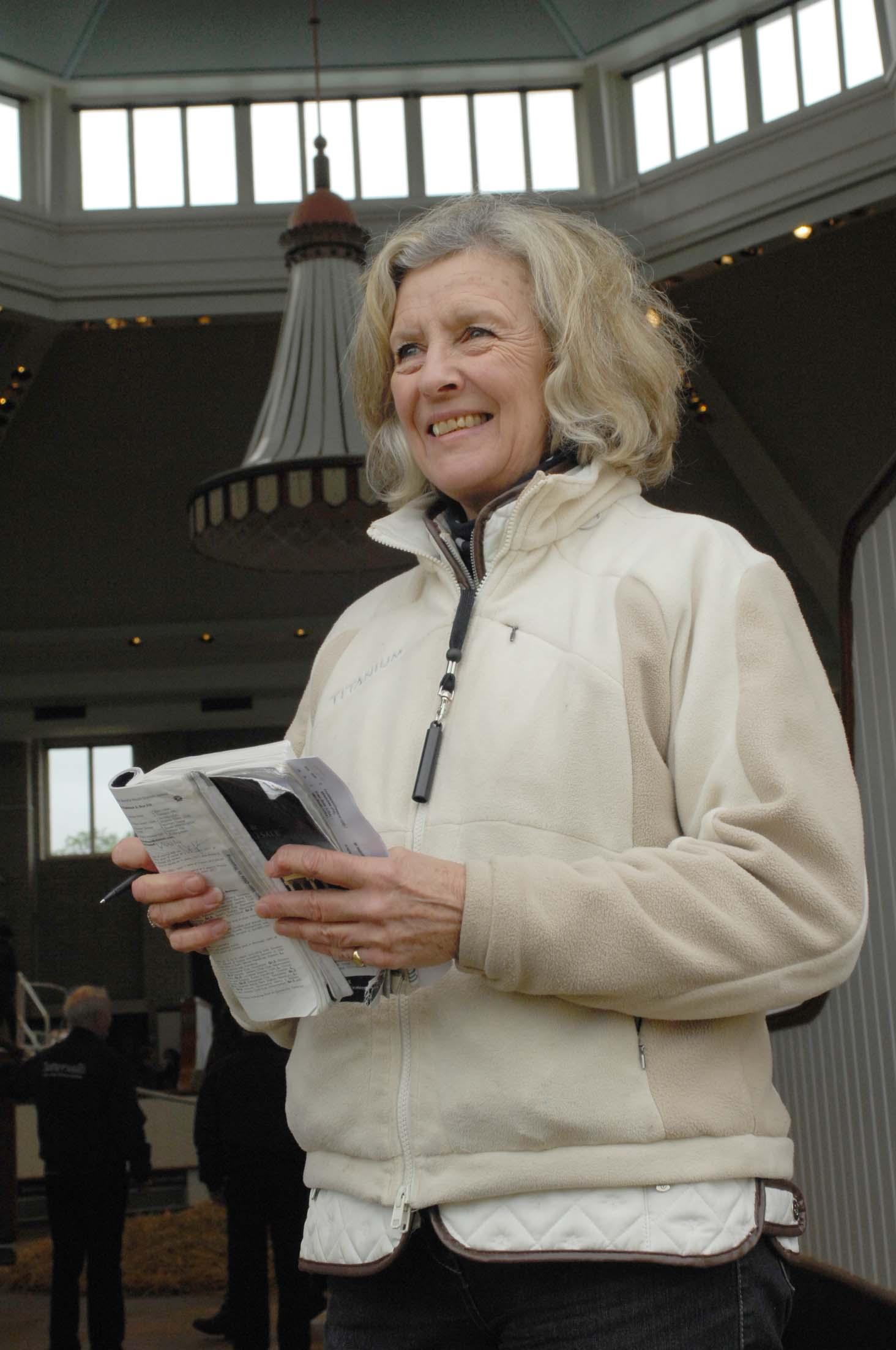 Linda Sadler Bloodstock Agent at Tattersalls Newmarket Sales